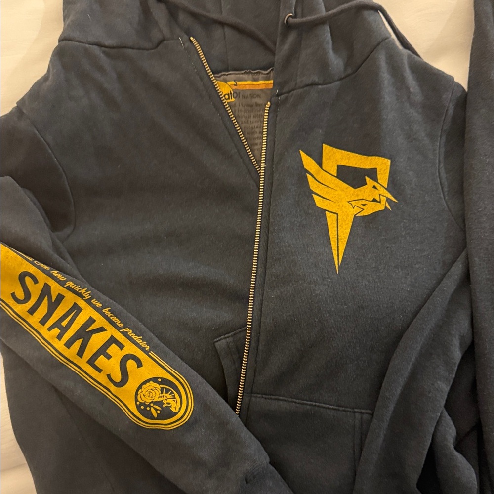 Aviator Nation Dark Gray Hoodie with Yellow Accents